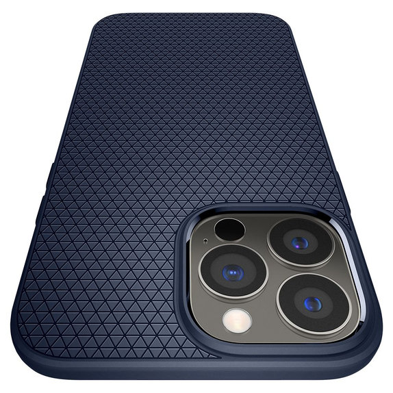 Spigen - Coque Liquid Air pour iPhone 13 Pro Max, bleue