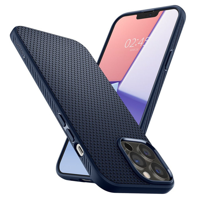 Spigen - Coque Liquid Air pour iPhone 13 Pro Max, bleue