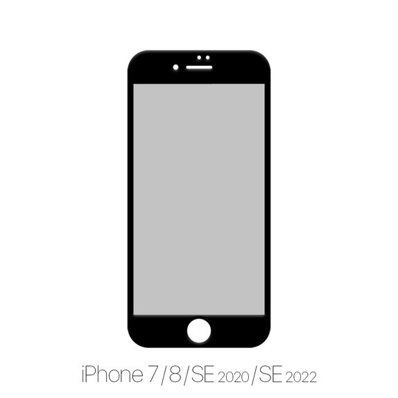 FixPremium Privacy Anti-Spy Glass - Verre Trempé pour iPhone 7, 8, SE 2020 & SE 2022