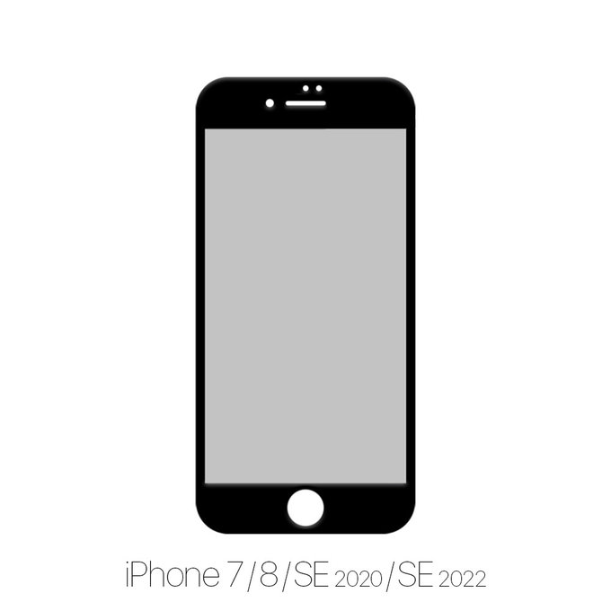 FixPremium Privacy Anti-Spy Glass - Verre Trempé pour iPhone 7, 8, SE 2020 & SE 2022