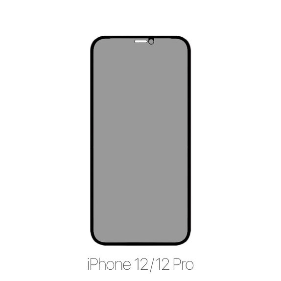 FixPremium Privacy Anti-Spy Glass - Verre Trempé pour iPhone 12 & 12 Pro
