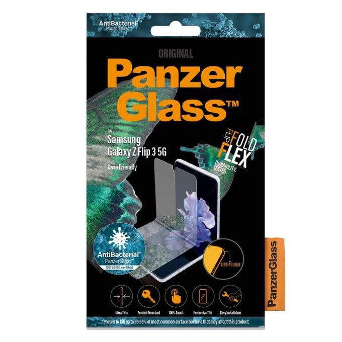 PanzerGlass - Protecteur d'écran Case Friendly AB pour Samsung Galaxy Z Flip3, transparent