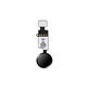 Apple iPhone 7, 7 Plus, 8, 8 Plus, SE (2020), SE (2022) - Bouton Home YF (Gris sidéral, Noir)