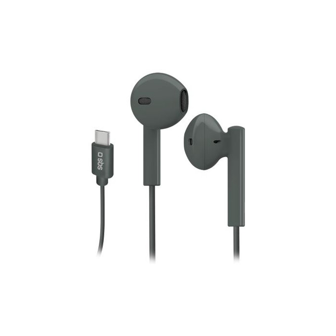 SBS - Écouteurs stéréo Studio Mix 65c, connecteur USB-C, gris