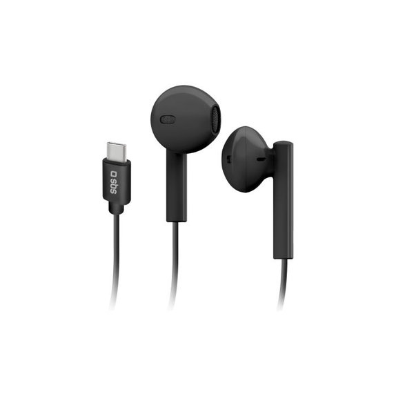 SBS - Écouteurs stéréo Studio Mix 65c, connecteur USB-C, noir