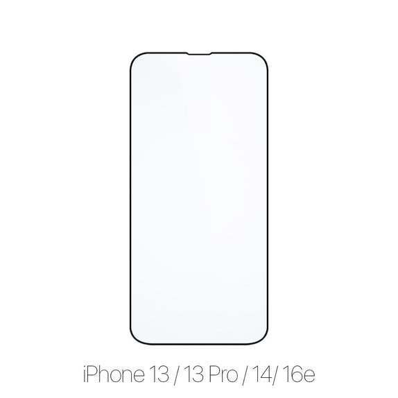 FixPremium FullCover Glass - Verre trempé pour iPhone 13, 13 Pro, 14 et 16e