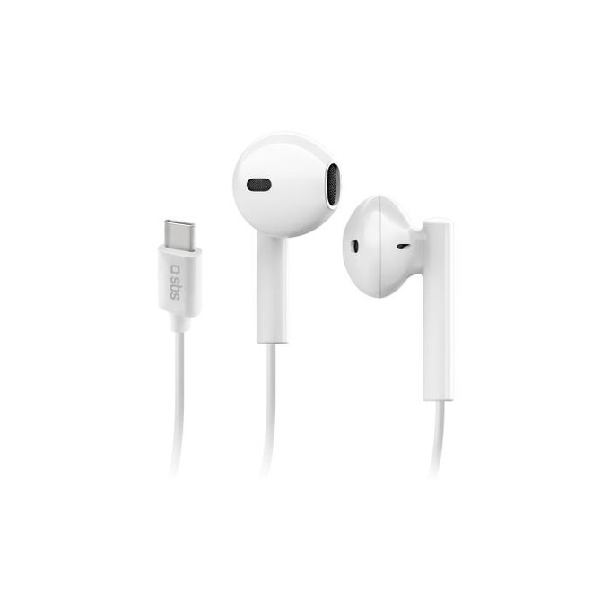 SBS - Écouteurs Studio Mix 65c s microphone, USB-C, blanc