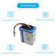 iRobot Braava 2000, 300, 380, 380T, 381, 390, Mint 5200, Mint Plus 5200, Proscenic JOJO Professional - Batterie GPRHC202N026, 4409709, W206001001399 Ni-MH 2500mAh