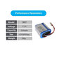 iRobot Braava 2000, 300, 380, 380T, 381, 390, Mint 5200, Mint Plus 5200, Proscenic JOJO Professional - Batterie GPRHC202N026, 4409709, W206001001399 Ni-MH 2500mAh