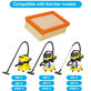 Kärcher WD-series, MV-series, KWD-series - Filtre plat