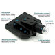 Microscope numérique portable Wi-Fi / Caméra / Loupe (1080p)