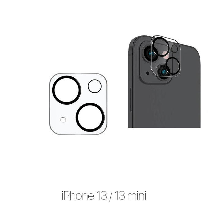 FixPremium Glass - Protecteur d'objectif de caméra arrière pour iPhone 13 & 13 mini