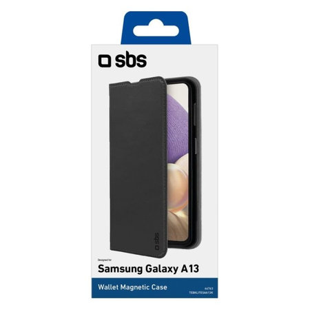 SBS - Étui Book Wallet Lite pour Samsung Galaxy A13 5G & A04s, noir