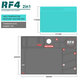 Refox RF4 Plate-forme de travail - Tapis antistatique résistant à la chaleur ESD