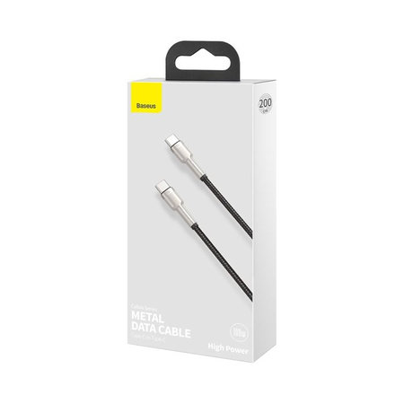 Baseus - Câble USB-C / USB-C (2m), noir