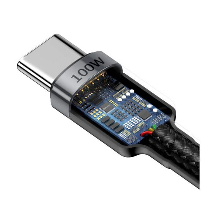 Baseus - Câble USB-C / USB-C (2m), noir
