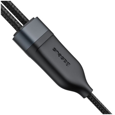 Baseus - Câble USB-C / 2x USB-C (1,5 m), noir