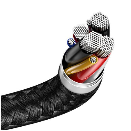 Baseus - Câble USB-C / 2x USB-C (1,5 m), noir