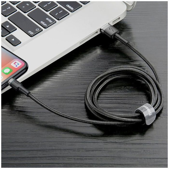 Baseus - Câble Lightning / USB (0,5 m), noir