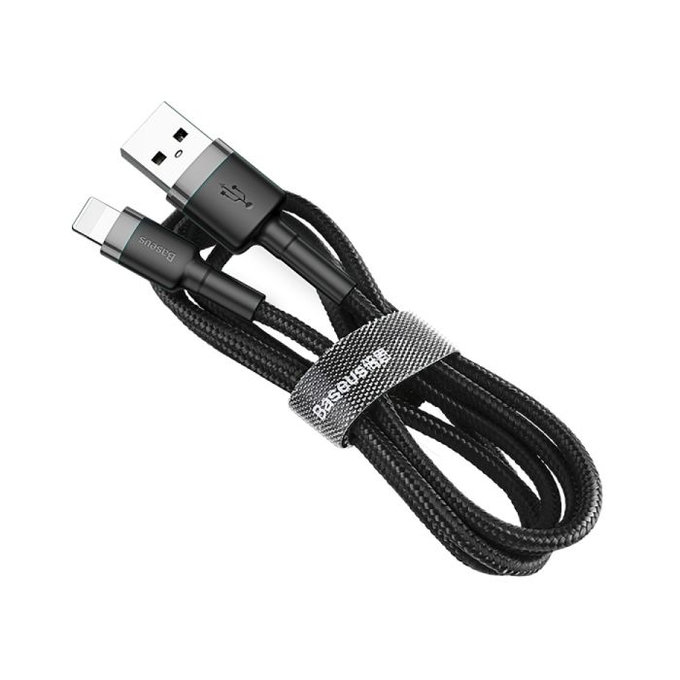 Baseus - Câble Lightning / USB (1m), noir