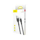 Baseus - Câble Lightning / USB (1m), noir