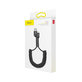Baseus - Câble Lightning / USB (1m), ressort, noir