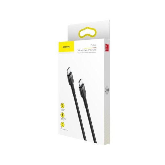 Baseus - Câble USB-C / USB-C (2m), noir