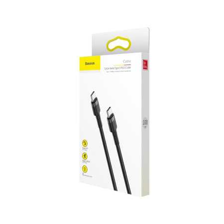 Baseus - Câble USB-C / USB-C (2m), noir