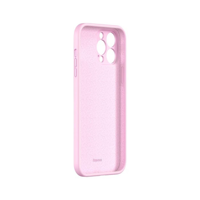 Baseus - Coque Liquid Gel pour iPhone 13 Pro, rose