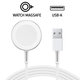 Câble de charge magnétique pour Apple Watch, USB-A, 1 m, plastique, bulk