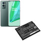 Batterie pour OnePlus 9 Pro LE2121 LE2125, 2200mAh, Li-Pol, 7.4 V, BLP827, HQ
