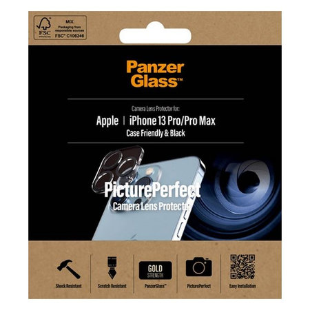 PanzerGlass - Couvercle de Protection d'Objectif d'Appareil PicturePerfect pour iPhone 13 Pro & 13 Pro Max, transparent