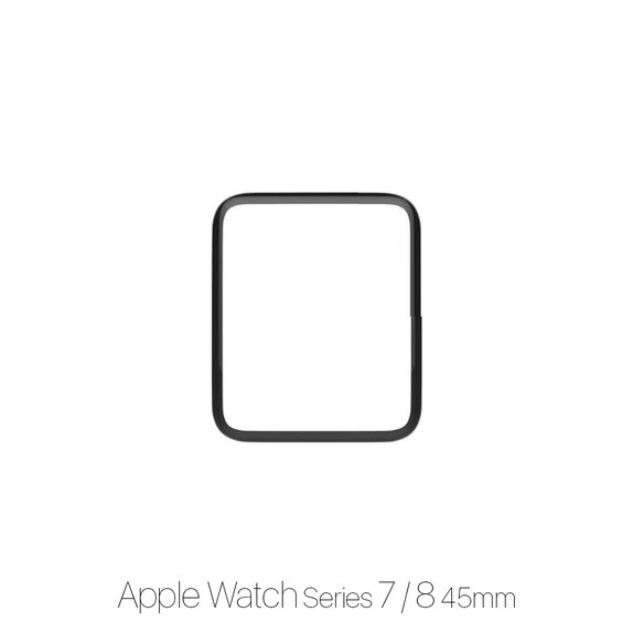 FixPremium Protecteur de montre - Plexiglas pour Apple Watch 7 & 8 (45 mm)