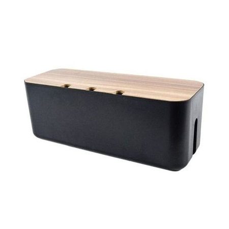 FixPremium - Organisateur de câbles - Boîte de câbles, Noir