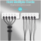 FixPremium - Organisateur de câbles - Clips - Lot de 5, noir