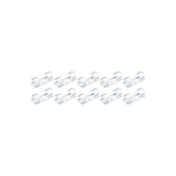 FixPremium - Organisateur de câbles - Clips - Lot de 10, transparent