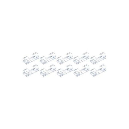 FixPremium - Organisateur de câbles - Clips - Lot de 10, transparent