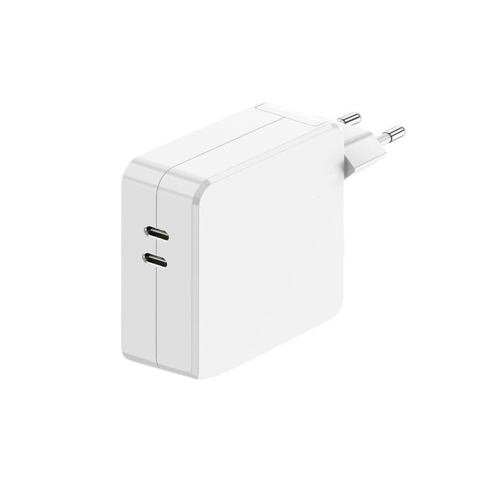 Dual USB-C adaptateur de charge, 35W, compatible avec Apple
