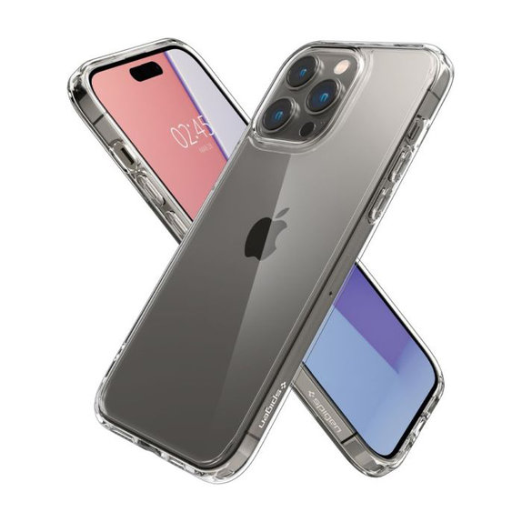 Spigen - Coque Ultra Hybride pour iPhone 14 Pro, transparente