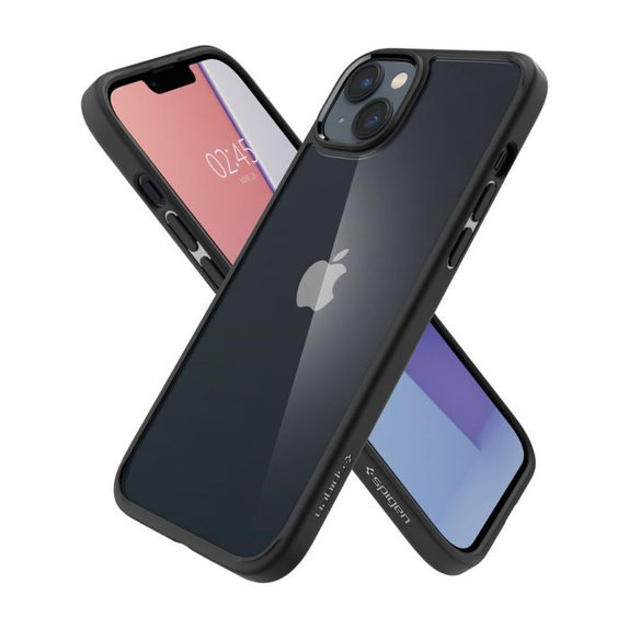 Spigen - Coque Ultra Hybride pour iPhone 14, Noir Mat