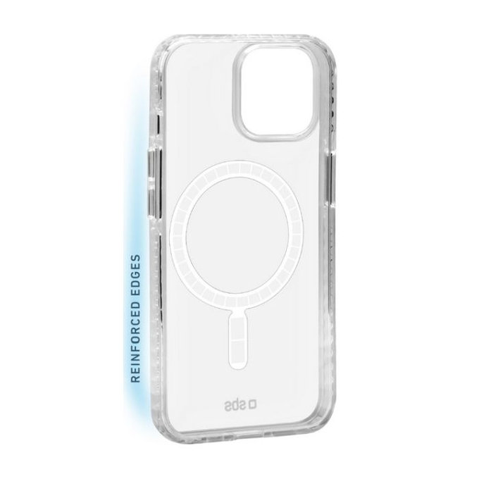 SBS - Étui Force Mag s MagSafe pour iPhone 14, transparent