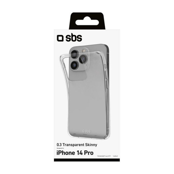 SBS - Coque Skinny pour iPhone 14 Pro, transparente
