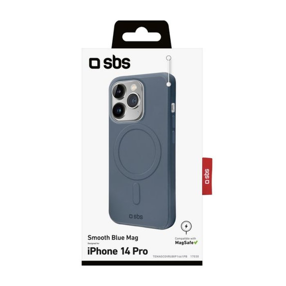 SBS - Étui Smooth Mag s MagSafe pour iPhone 14 Pro, bleu