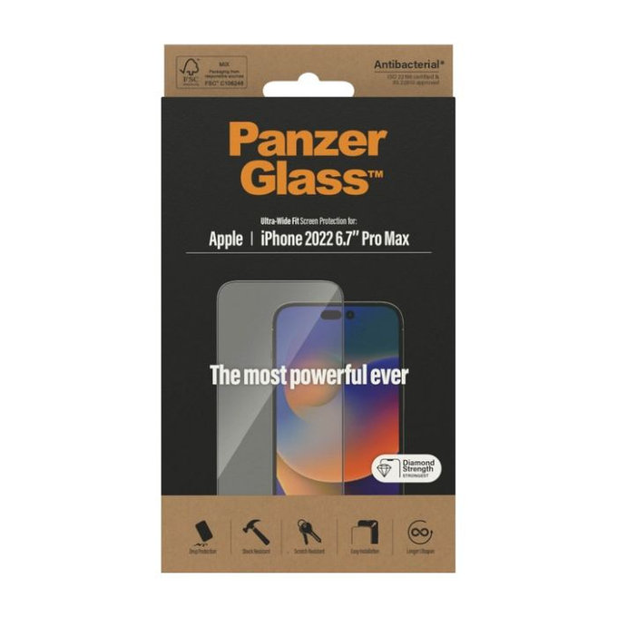 PanzerGlass - Verre Trempé UWF AB pour iPhone 14 Pro Max