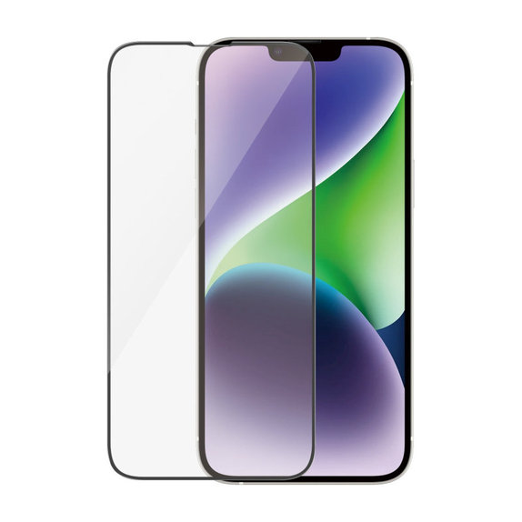 Verre trempé UWF AB avec applicateur pour iPhone 14 Plus/13 Pro Max, Noir, PanzerGlass