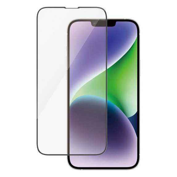 Verre trempé UWF AB avec applicateur pour iPhone 14 Plus/13 Pro Max, Noir, PanzerGlass