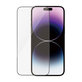Verre trempé UWF AB avec applicateur pour iPhone 14 Pro Max, Noir, PanzerGlass