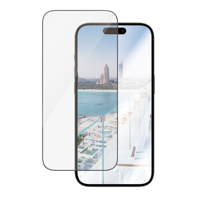 Verre trempé UWF Anti-Reflective AB avec applicateur pour iPhone 14 Pro, Noir, PanzerGlass