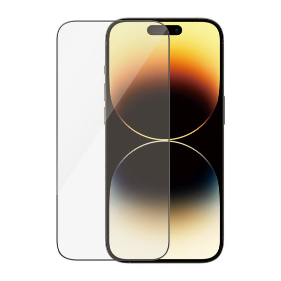 Verre trempé UWF Anti-Reflective AB avec applicateur pour iPhone 14 Pro, Noir, PanzerGlass