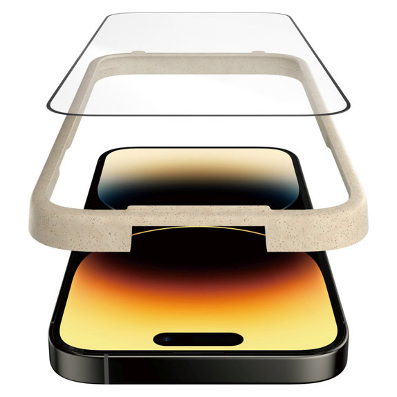 Verre trempé UWF Anti-Reflective AB avec applicateur pour iPhone 14 Pro, Noir, PanzerGlass